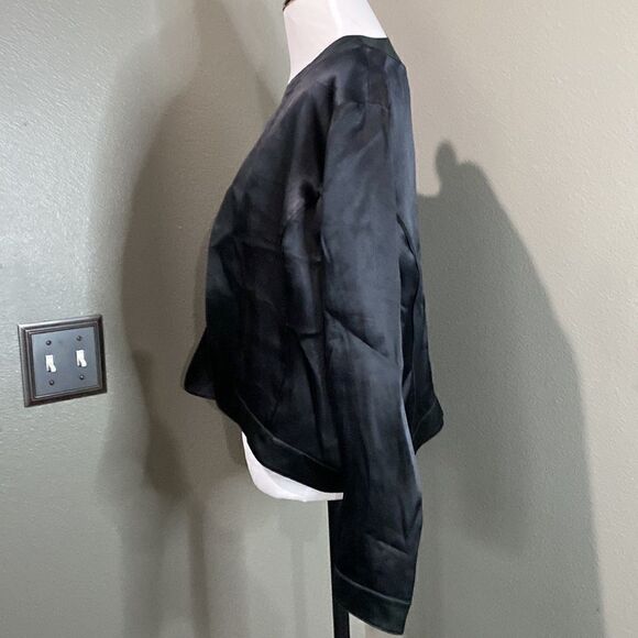 Vintage Emanuel Ungaro 100% Silk Lightweight Open Front Jacket - Picture 8 of 11